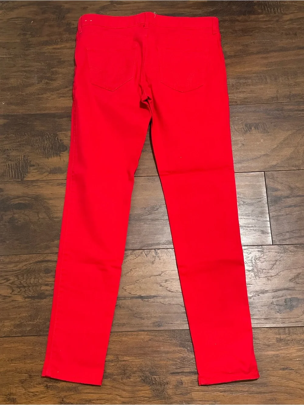 Hollister Bright Red Skinny Jeans low rise Size 9 Y2k